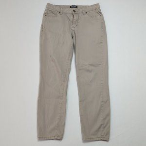 Buffalo David Bitton Gray Womens 6 28 Daily Mid Rise Pants Skinny Ankle Grazer